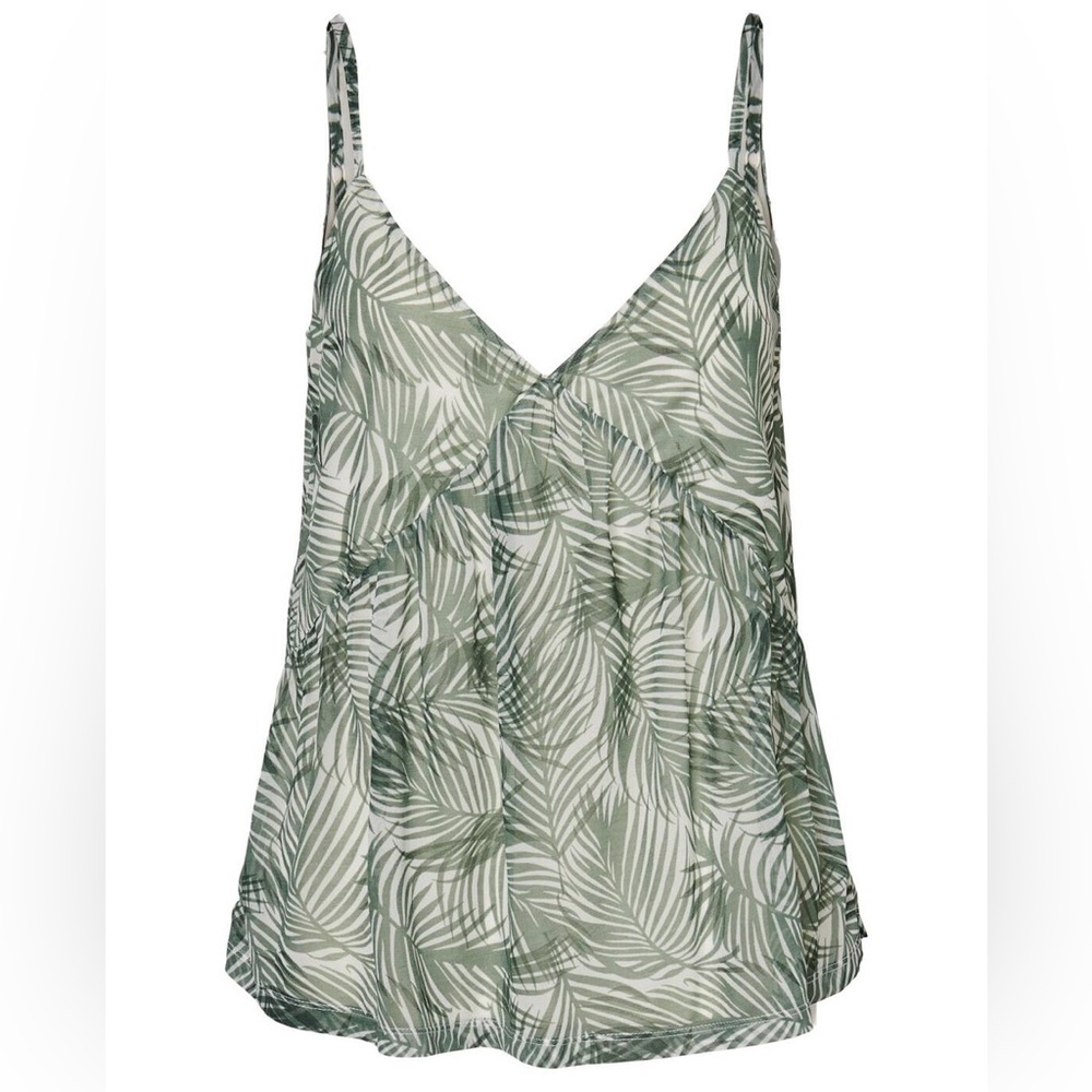 Vero Moda Curve Laurel Wreath Green Tank Plus Size 2x NWT NEW